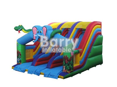 Outdoor Kids Inflatable Elephant Slide For Amusement Park BY-DS-013